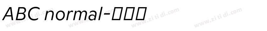 ABC normal字体转换